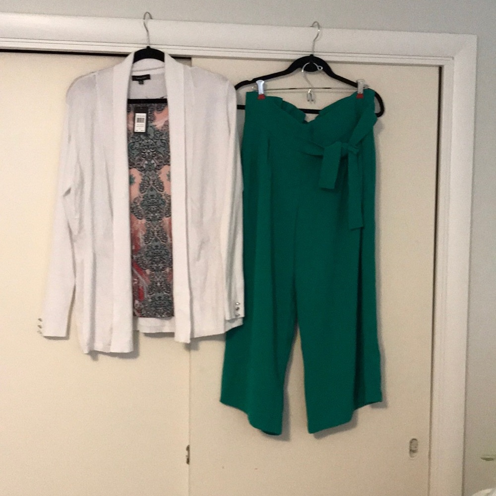 Three piece outfit.